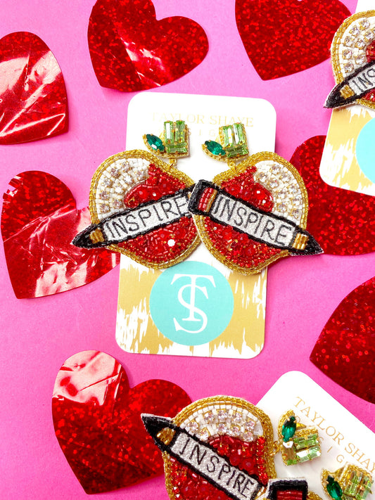 Beaded Teacher's Apple