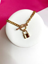 Load image into Gallery viewer, Lock &amp; Toggle Necklace
