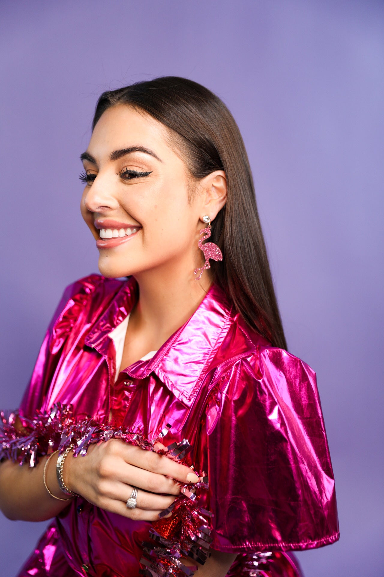 Acrylic Flamingo Drops