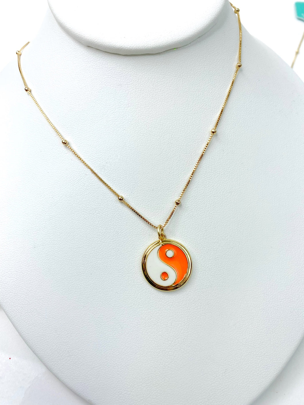 Colorful Yin and Yang Necklace