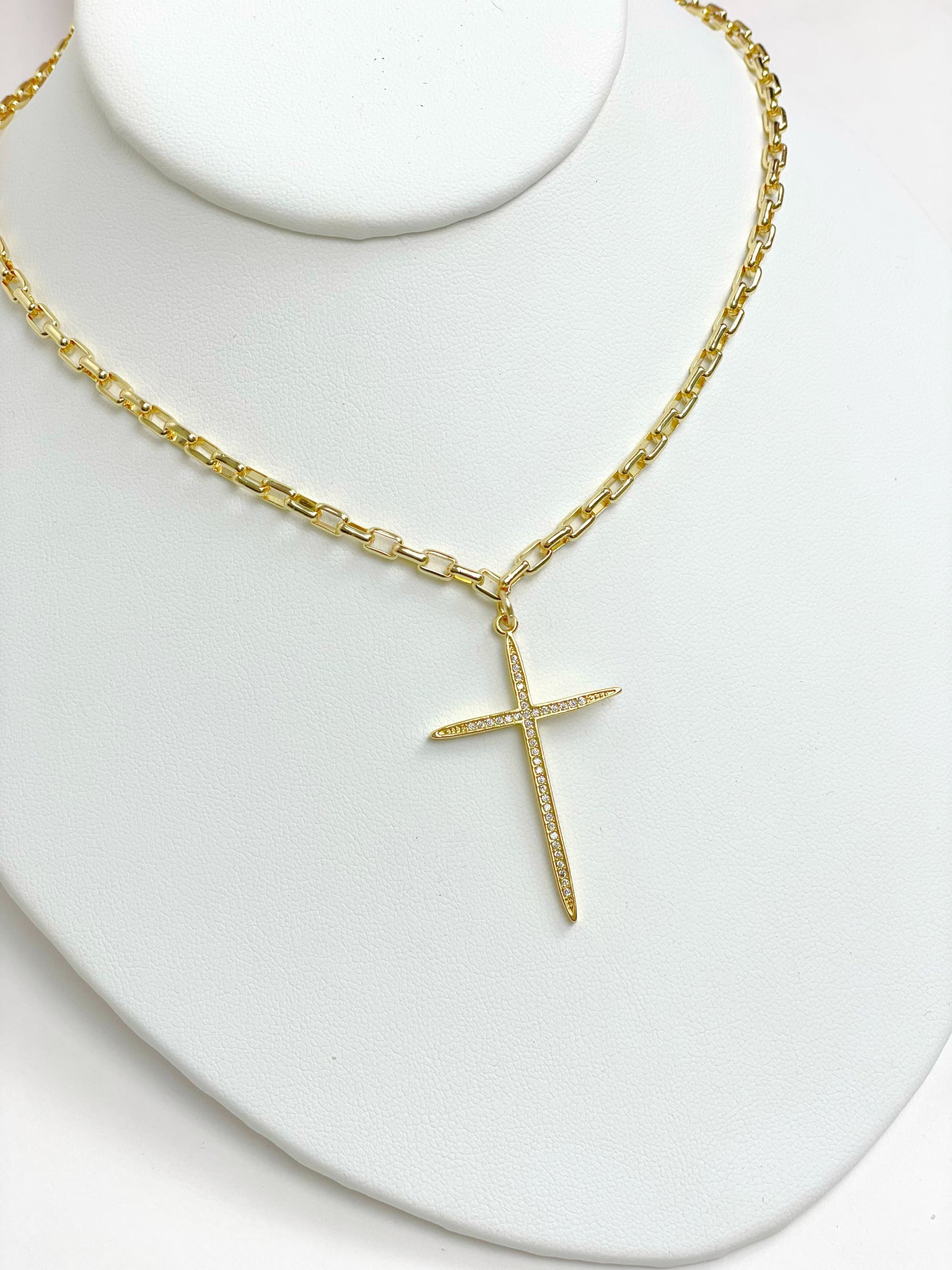 CZ Cross Necklace