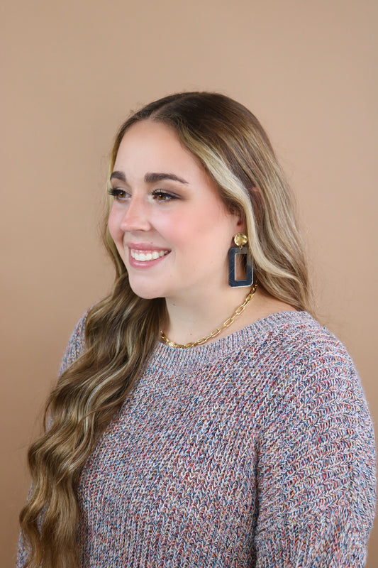 Gray Mirror Acrylic Rectangle Drops