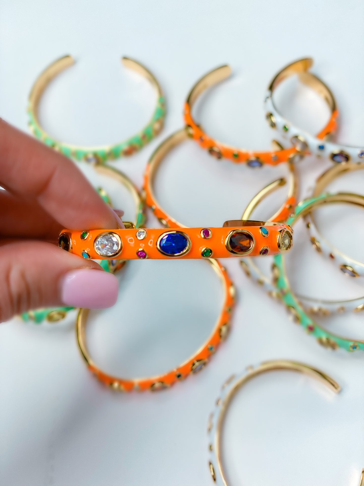 Porsha Enamel Bangles