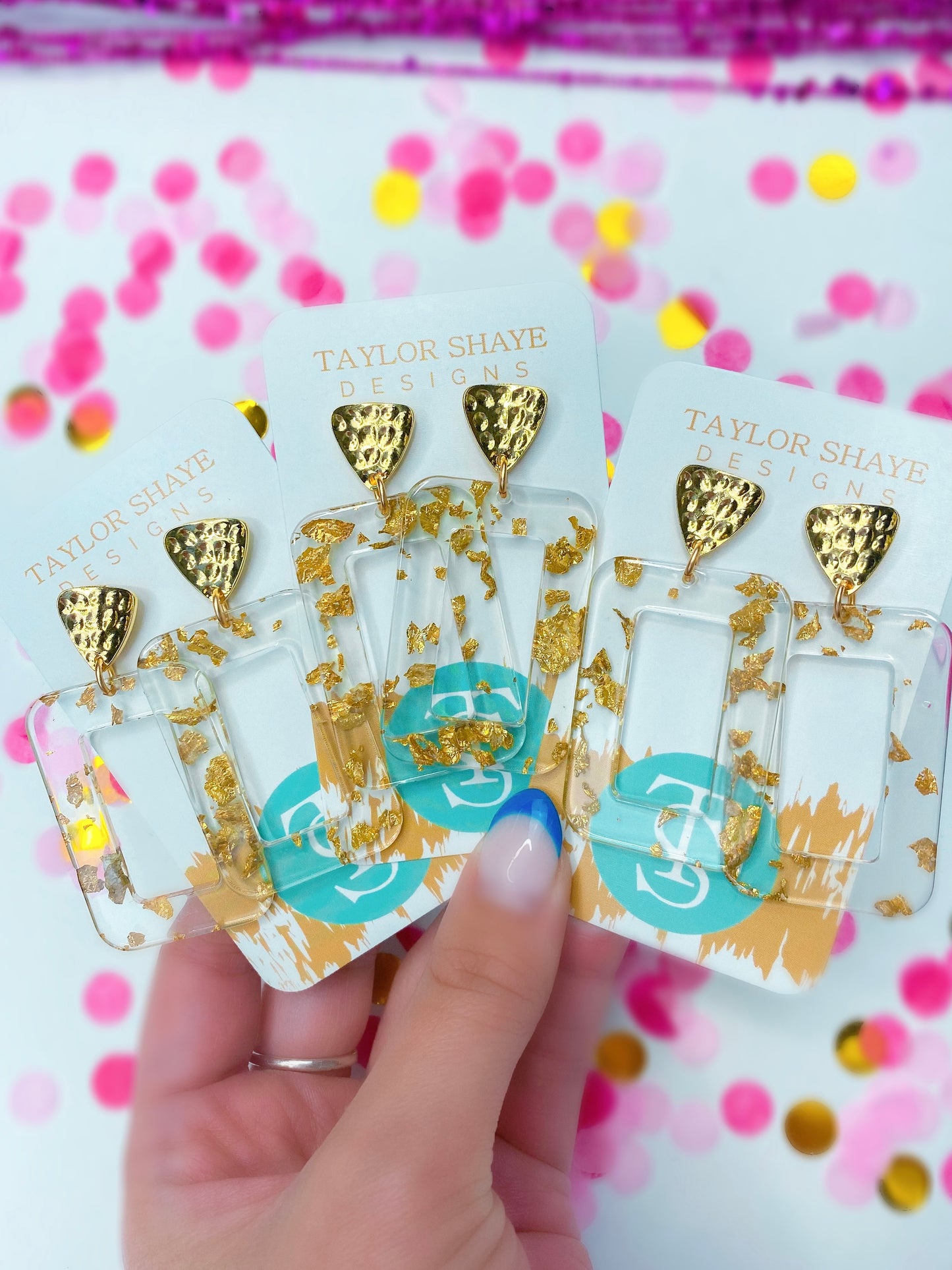 Gloria Acrylic Rectangle Drops