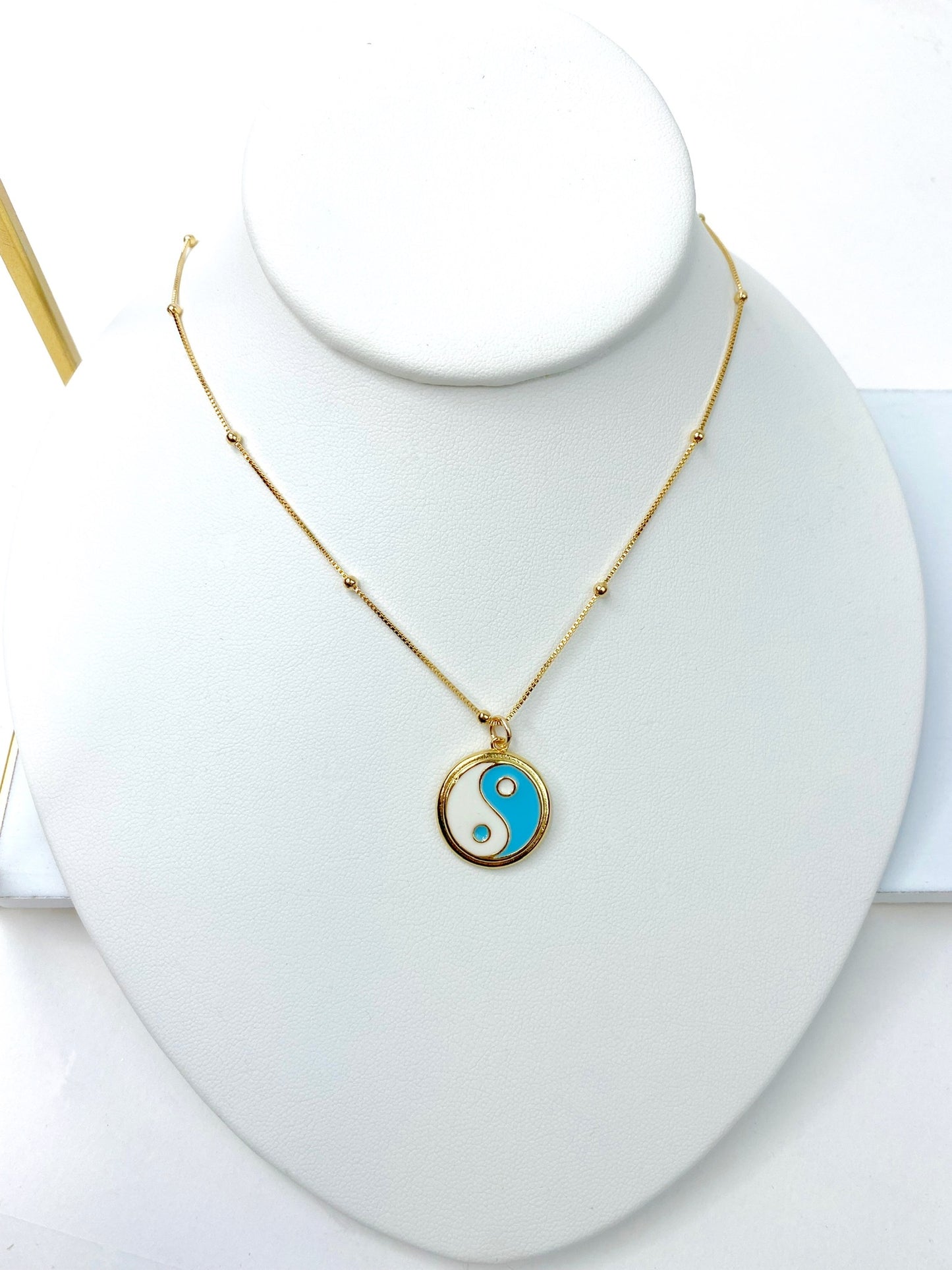 Colorful Yin and Yang Necklace
