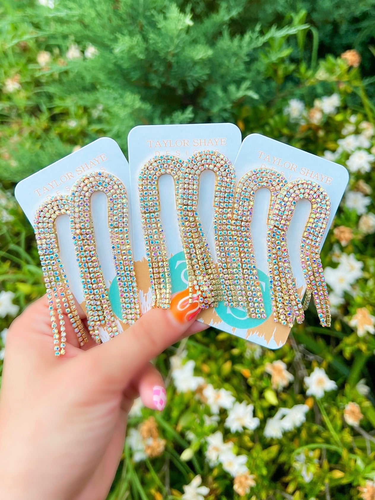 Rhinestone Chain Drops