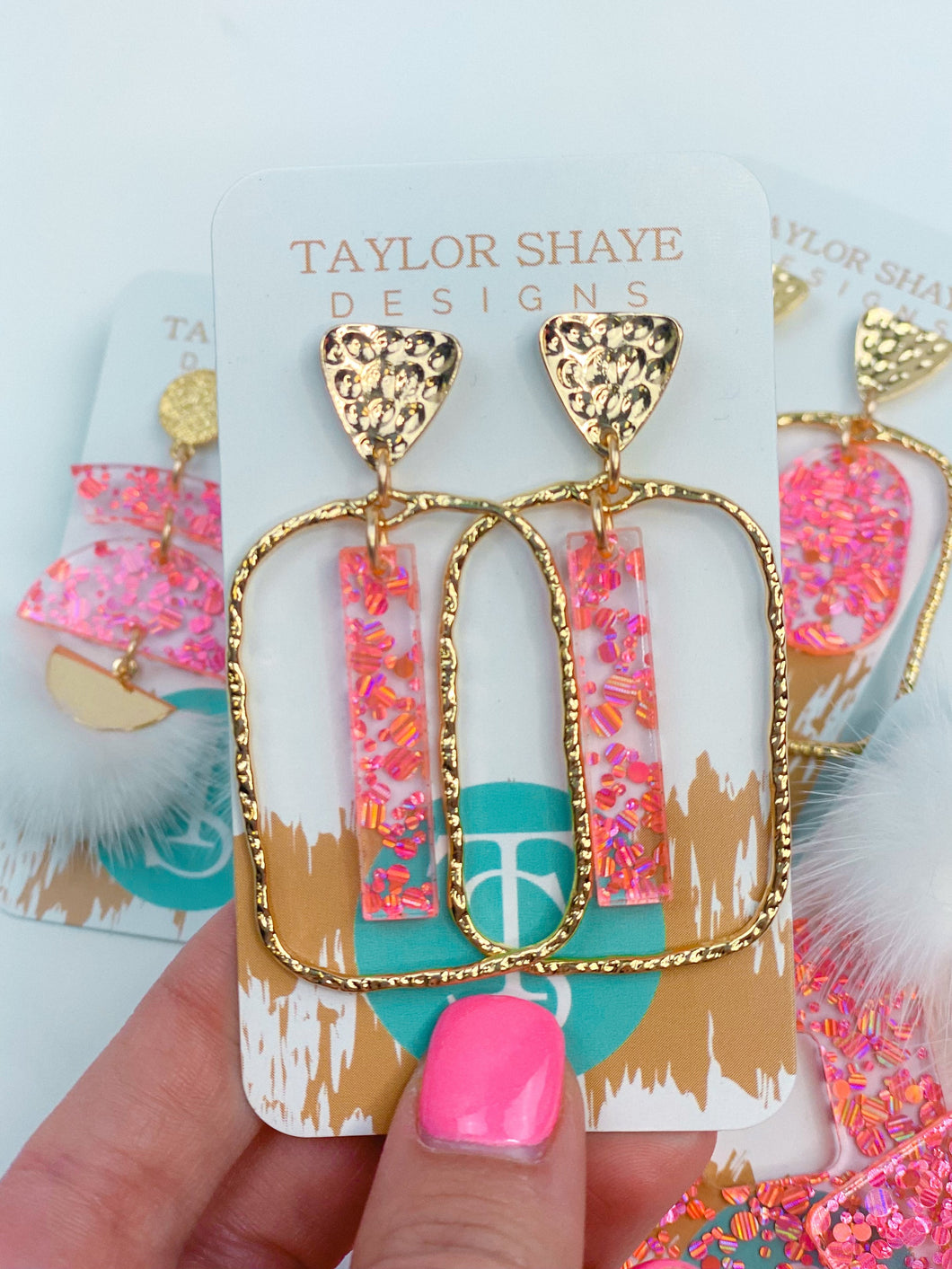 Starburst Confetti Stick Hoops