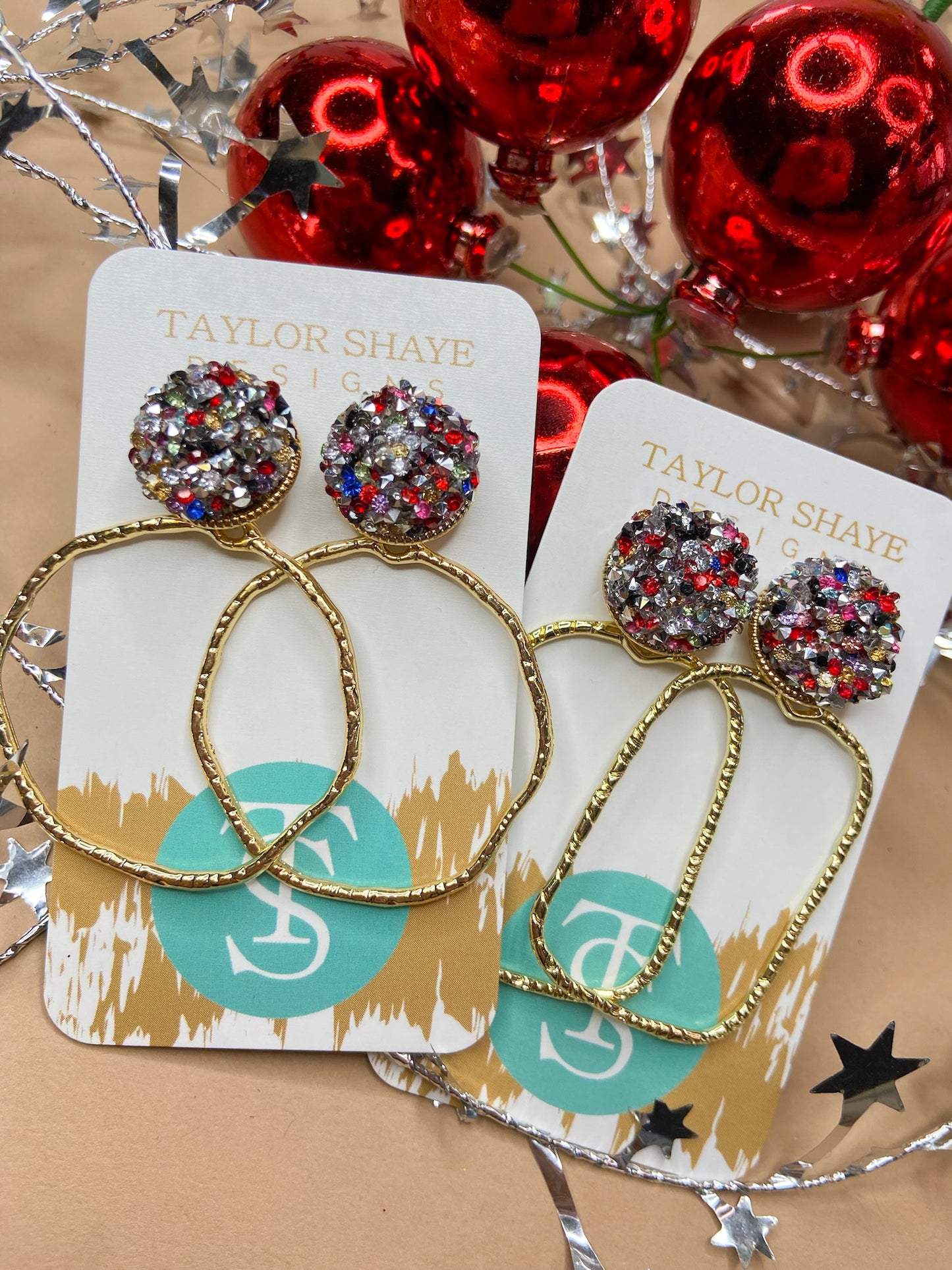 Gameday Glitter Top Hoops
