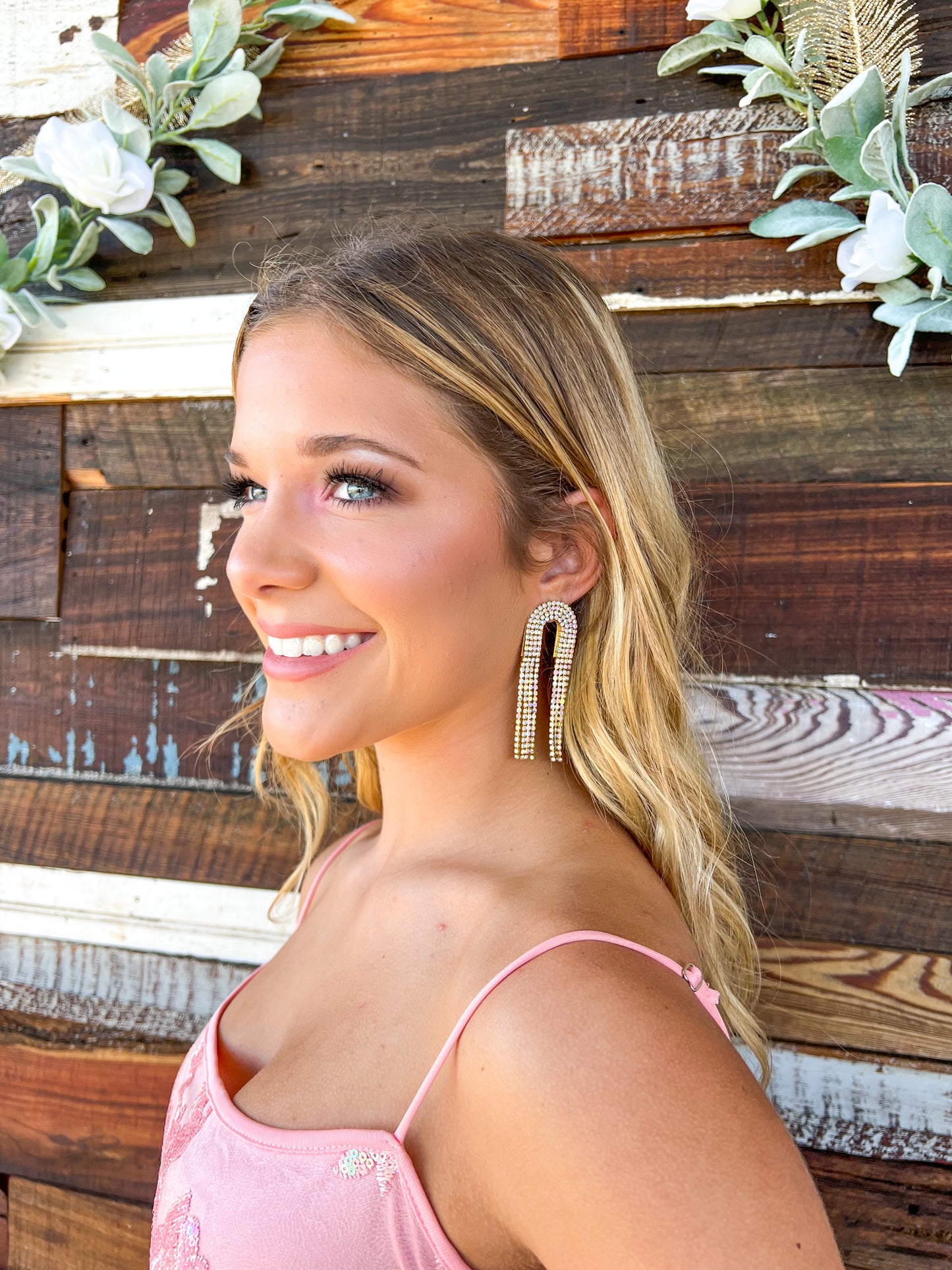 Rhinestone Chain Drops