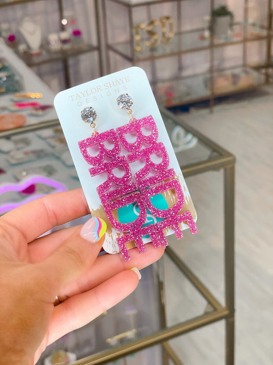 Barbie Pink Bride Earrings