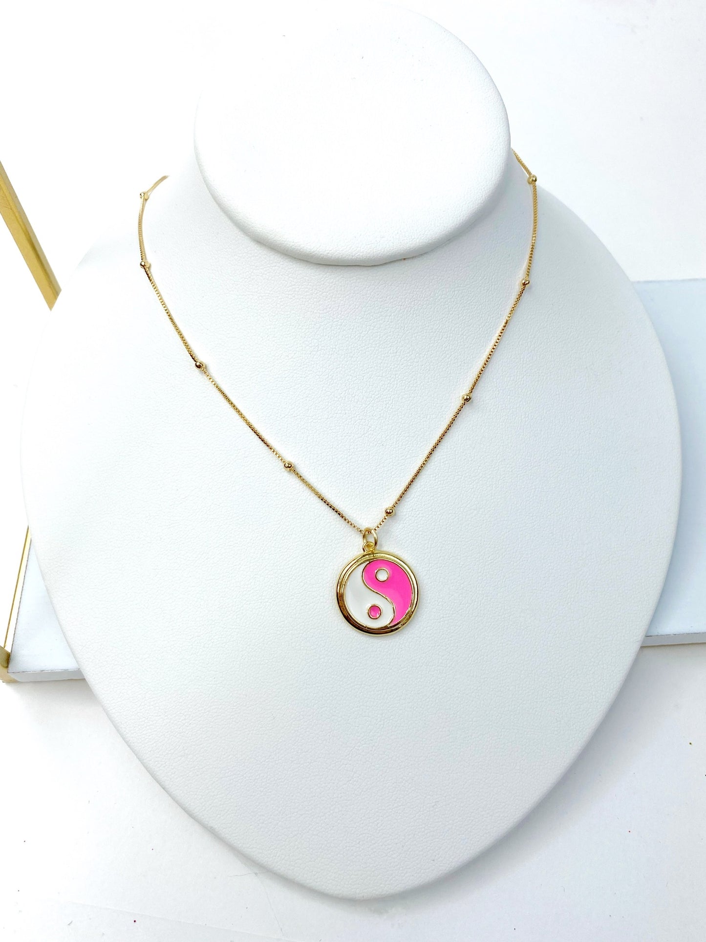 Colorful Yin and Yang Necklace