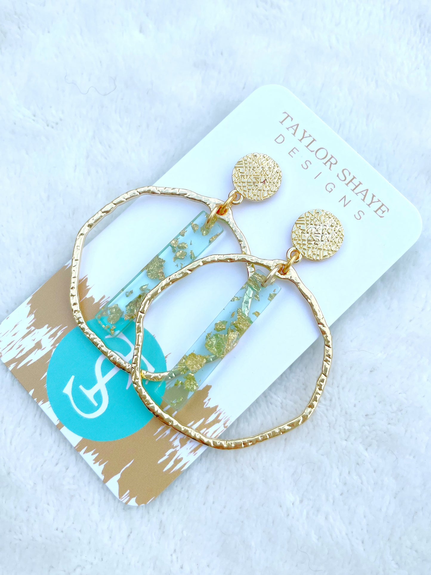 Colorful Gold Leaf Stick Hoops