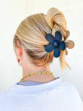 Load image into Gallery viewer, Color Block Flower Hair Clip
