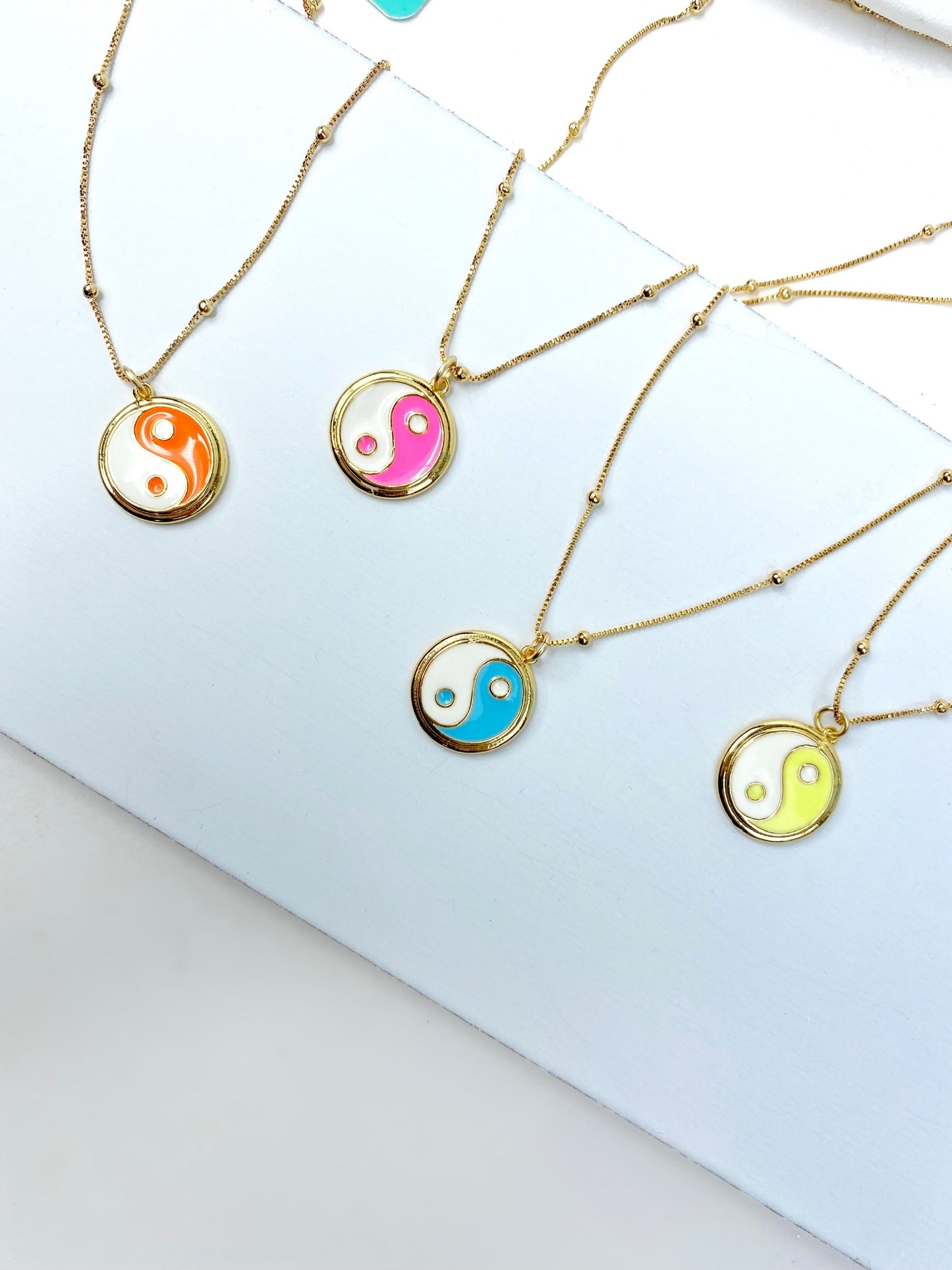 Colorful Yin and Yang Necklace