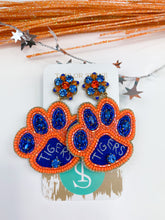 Load image into Gallery viewer, Blue/Orange Tiger Paw
