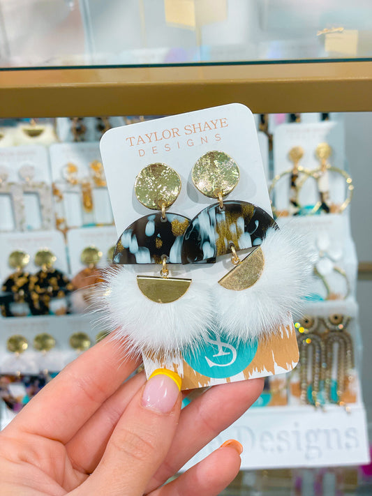 Black/Gold Tassel Drops