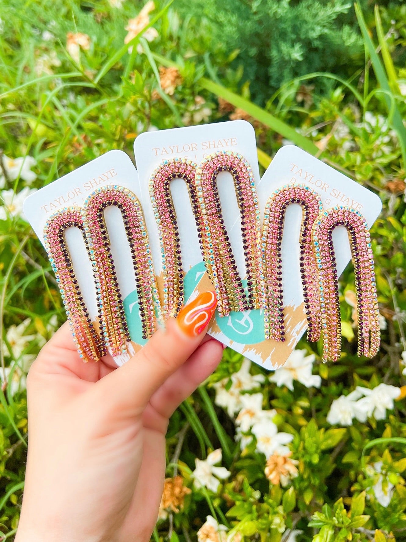 Rhinestone Chain Drops