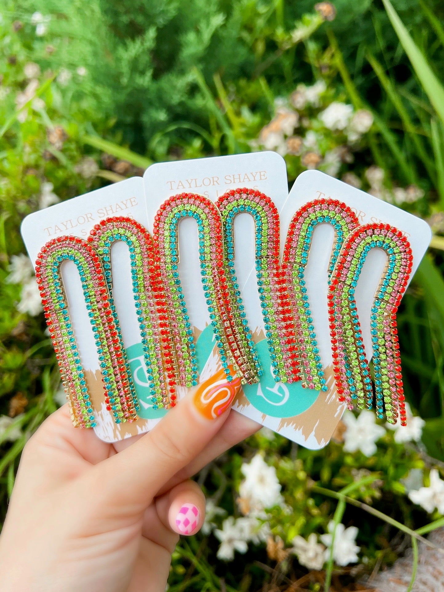 Rhinestone Chain Drops