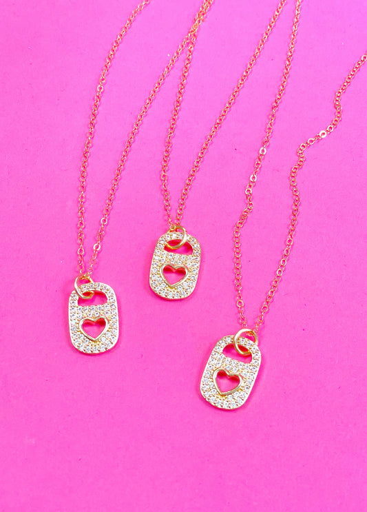 Heart Soda Top Necklace