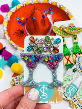 Load image into Gallery viewer, Custom Beaded Margarita Earrings
